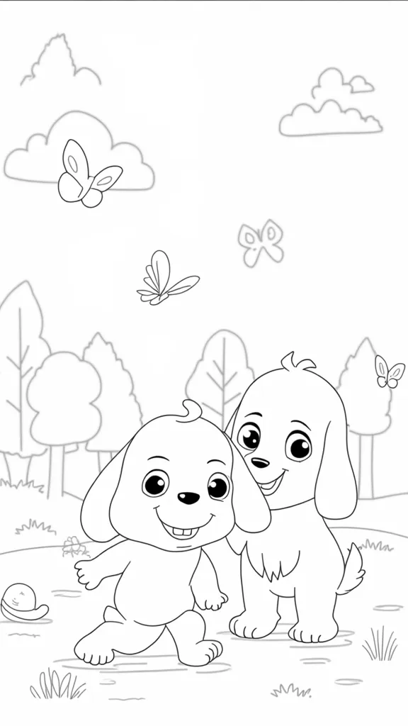 chip and potato coloring page